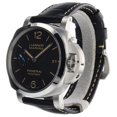 panerai luminor marina 1950 automatic black dial men's watch pam01392|luminor marina manual.